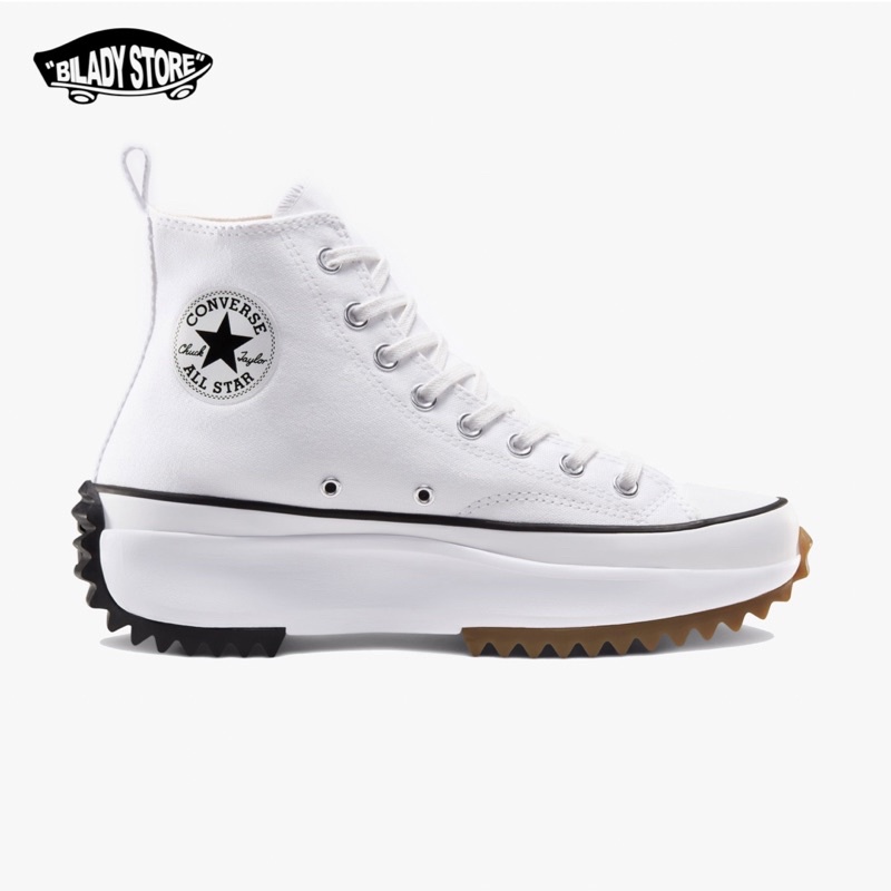 Converse Run Star Hike High White Sepatu Sneakers Wanita Kasual Import Made In Vietnam BNIB