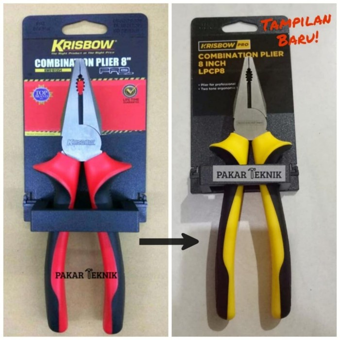 Tang Kombinasi 8 Inch / Combination Plier 8" Red Krisbow