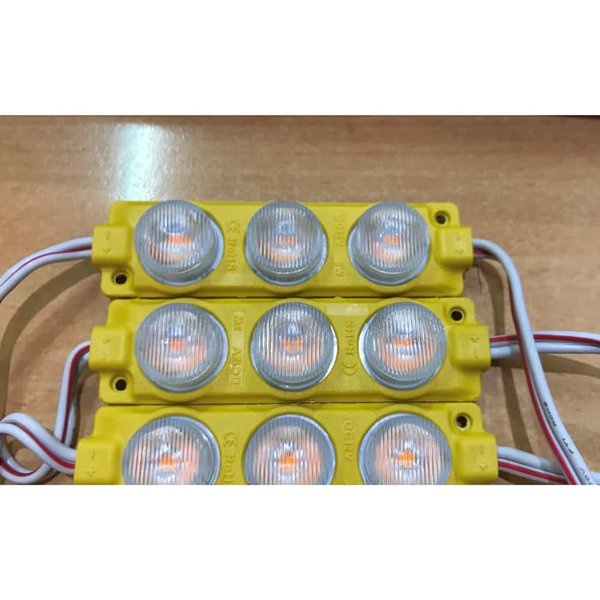 LAMPU LED 3 MATA 12V 3 Watt Modul LED Motor Mobil Neon Box