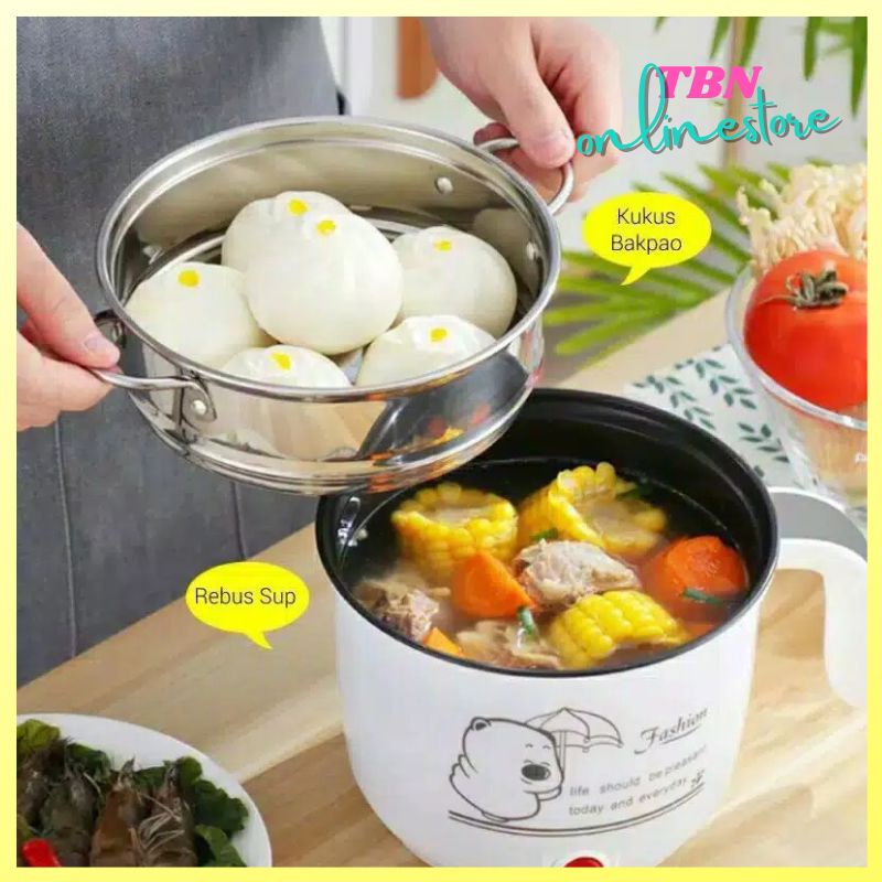 Panci Elektrik Fashion 18Cm - Cooking Pot Steamer Multifungsi