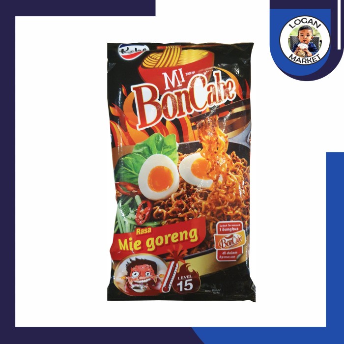 

TERLARIS Boncabe Bon Cabe Mie Mi Goreng Level 15 Ramen Pedas Level 30 - Goreng Lv15 70g