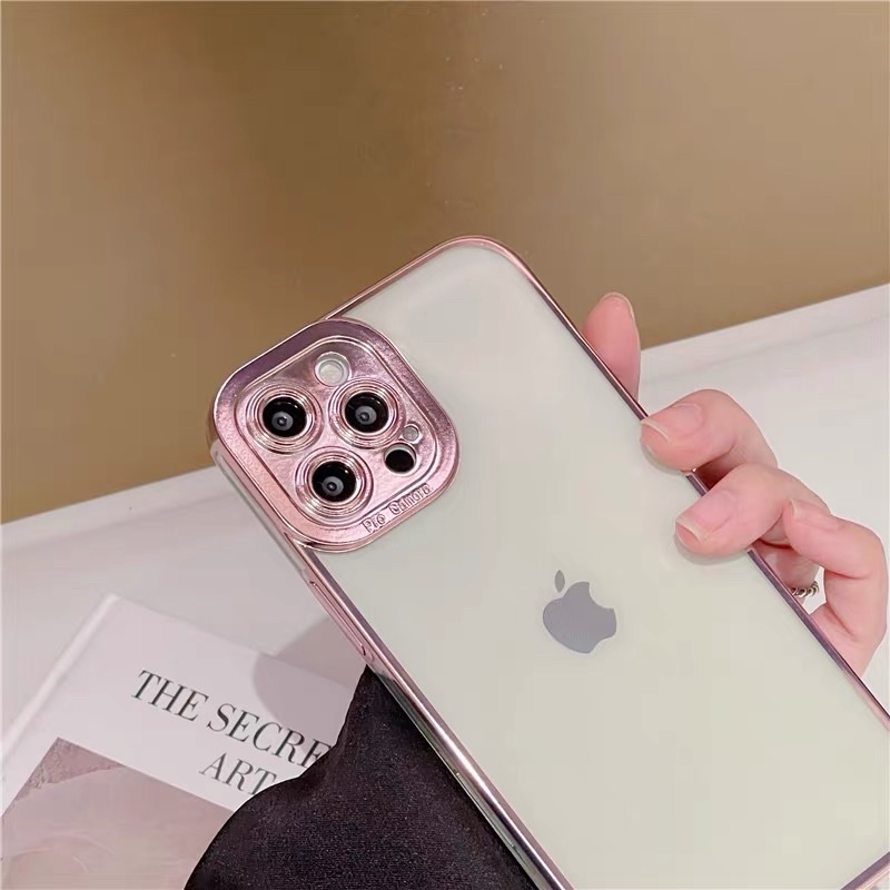 SOFTCASE CLEAR PRO CAMERA IPHONE 12 13 PRO MAX CASING SHOCKPROOF CASE CLEAR BACK COVER