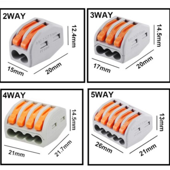 Connector Terminal PCT 212 213 215 Konektor Kabel 2/3/5 Pin M/WAGO