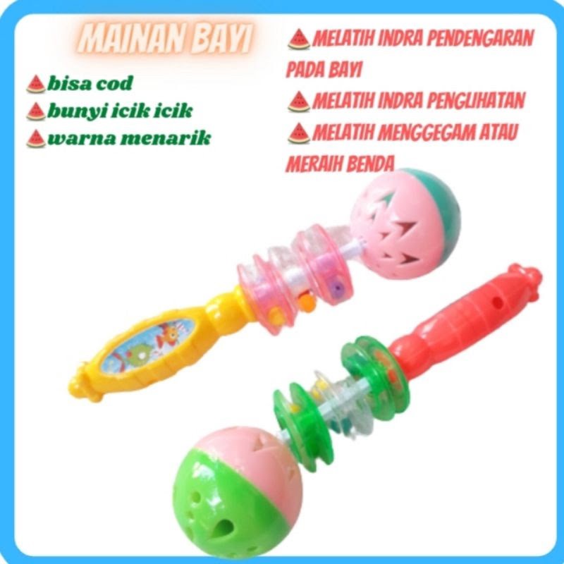 Mainan kerincingan bayi set 2 edukasi bayi k2c lonceng musical