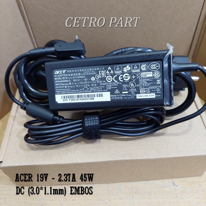 Adaptor Charger Acer Aspire 5 A514-53 A514-53G A514-52KG 45W EMBOS