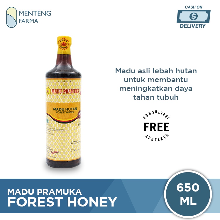Madu Pramuka Hutan 650 mL - Madu Asli Lebah Liar / Madu Hutan