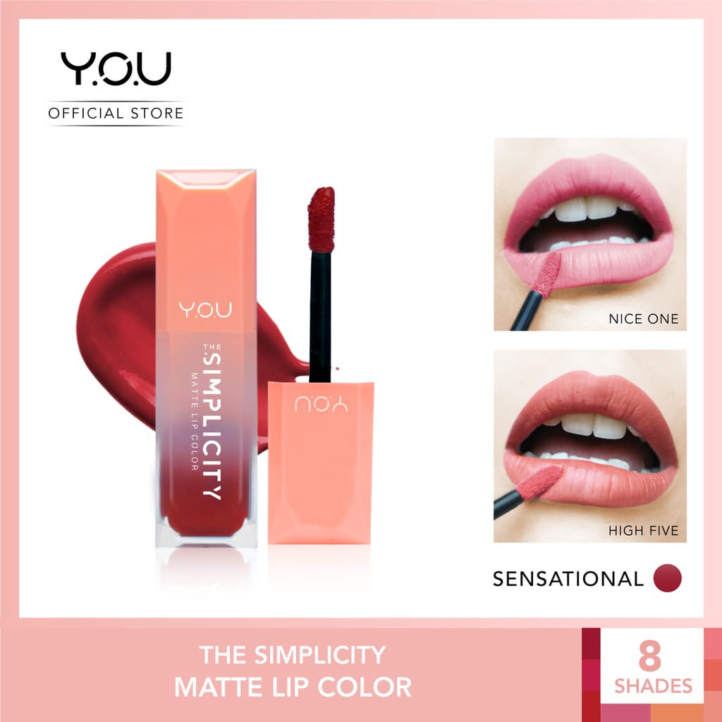 The Simplicity Matte Lip Color by Y.O.U Makeups Original 100% By YOU