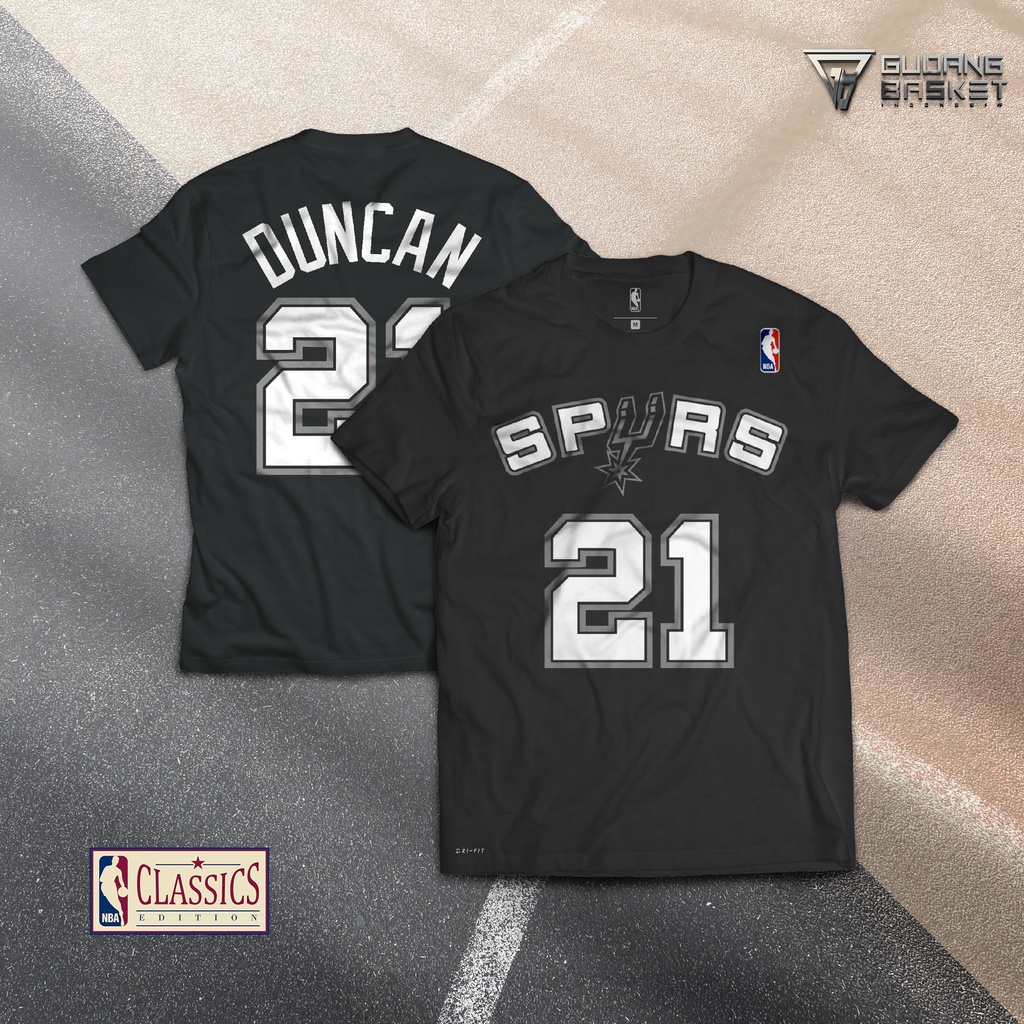 Classic Player Edition Tshirt NBA Gametime San Antonio Spurs 21 Tim Duncan