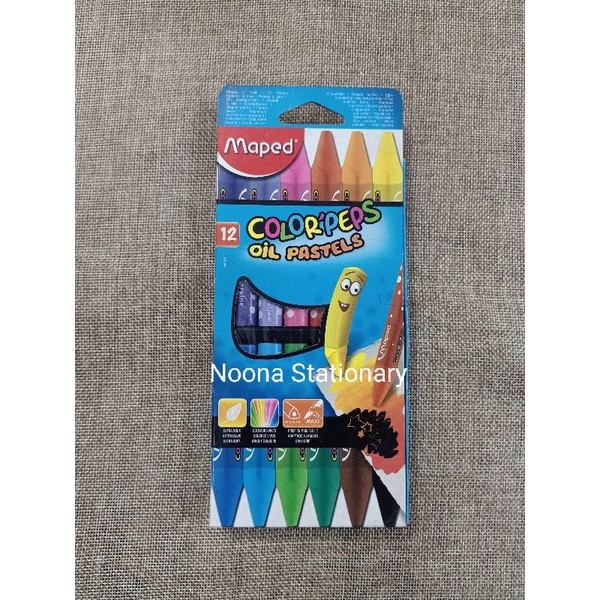 

Crayon 12 Warna Maped / Oil Pastels Maped 12 Color