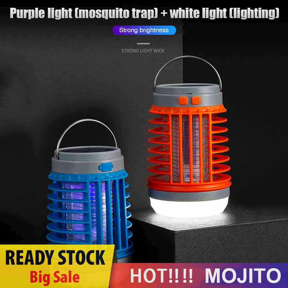 Lampu Senter LED Tenaga Surya Anti Nyamuk / Lalat / Serangga Untuk Tenda Camping