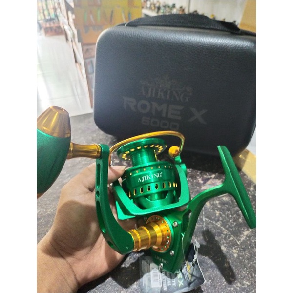 Reel Ajiking Rome X 6000 dan 10000 Max drag 40kg