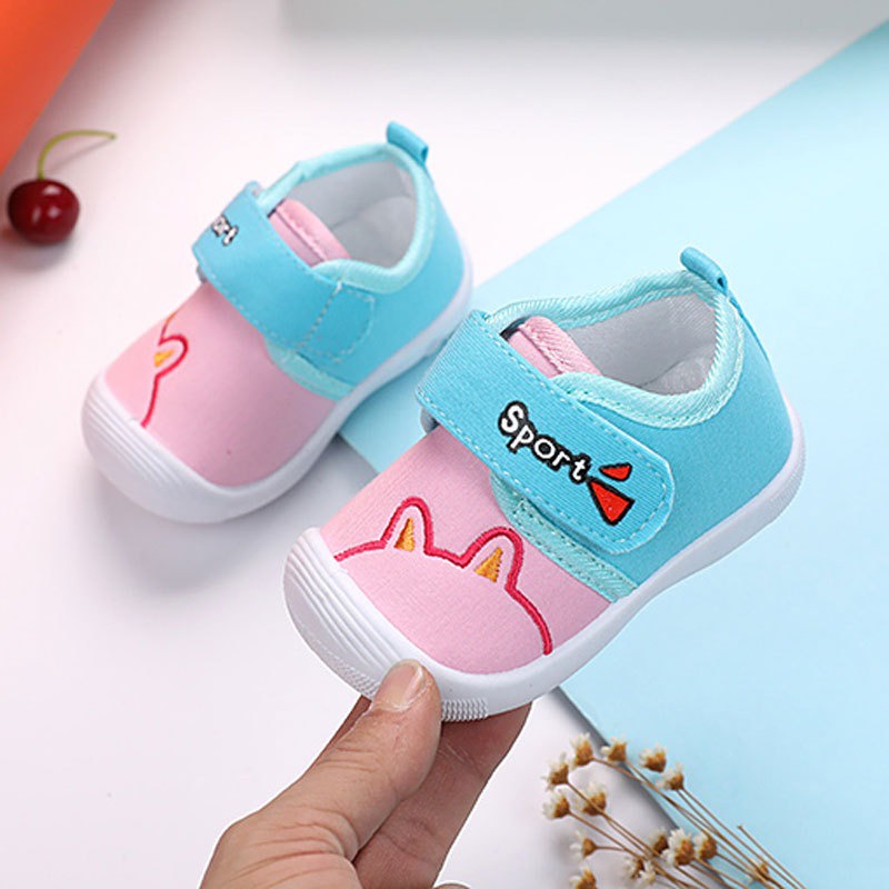 littlekiddoss SH2258 Sepatu Bayi Bunyi Citcit 6bulan Prewalker Baby 6-2tahun Sepatu Anak Balita Import