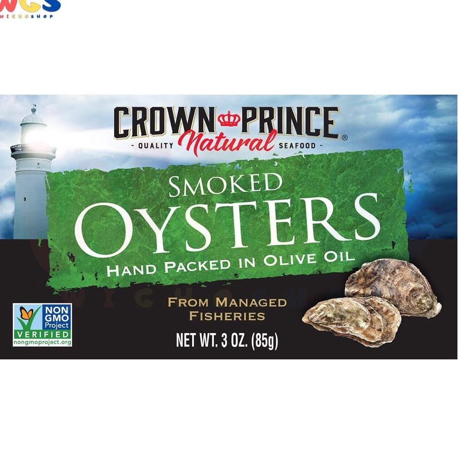 

10.10 Promo Brand Crown Prince Natural Smoked Oysters In Olive Oil 3 oz 85 g 