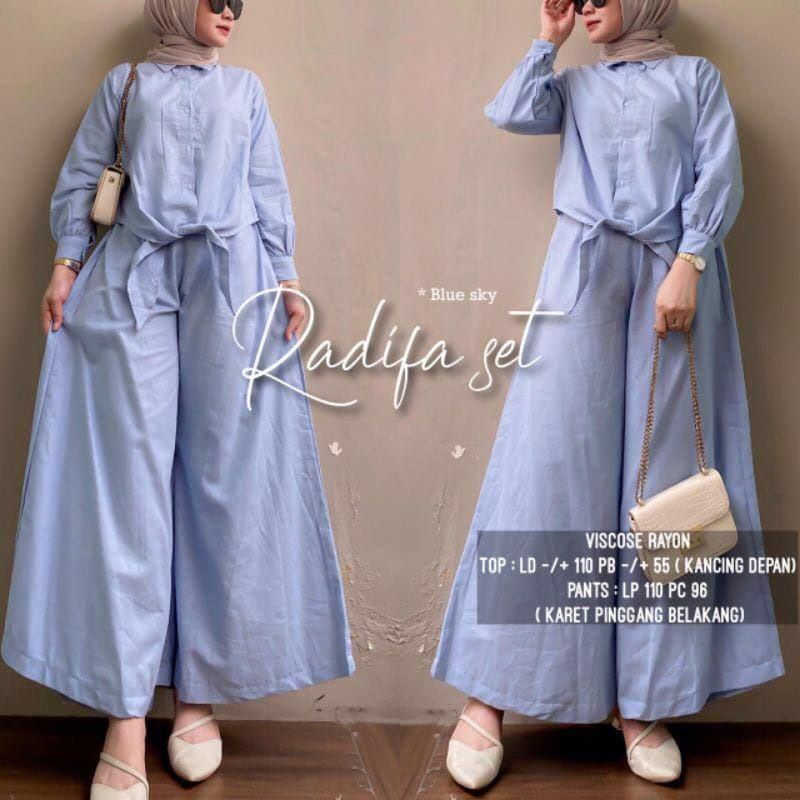 Fashion MUSLIM, baju wanita, baju stelan wanita, setelan, stelan, Baju stelan, fashion wanita, one set. Radifa Set