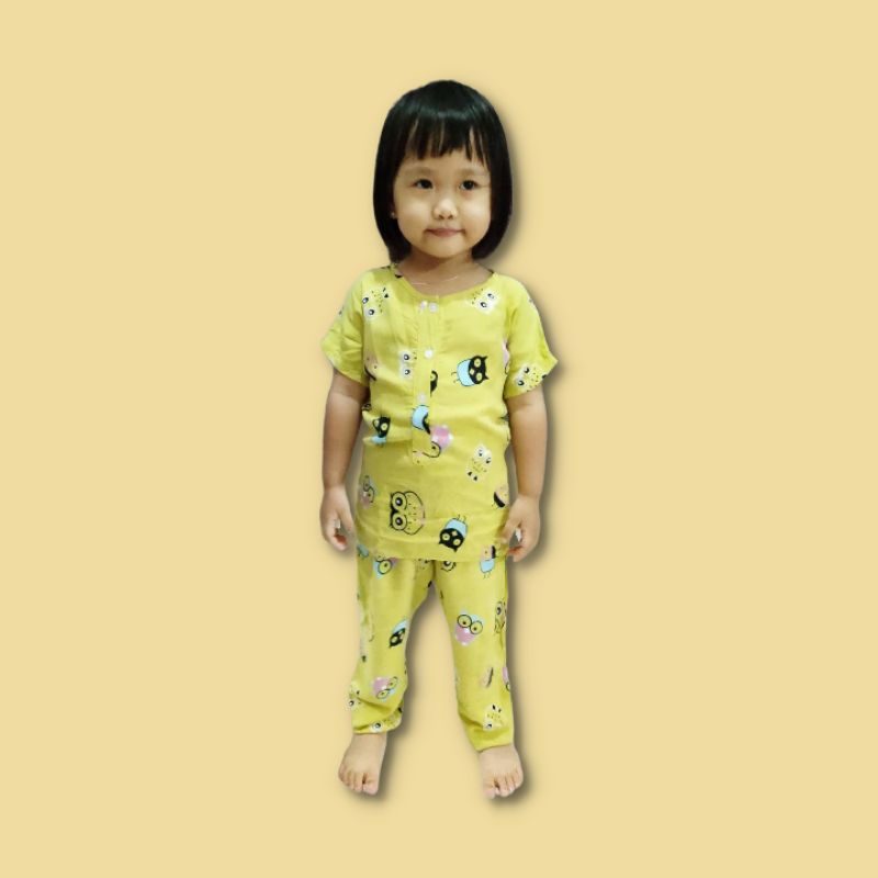 Moura Set Baju Tidur Anak Bahan Rayon Adem Buat Dipakai Tidur Dan Bermain