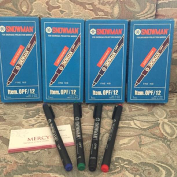 

ㅖ Spidol OHP Marker Snowman OPF OPM Permanent atk ㅟ