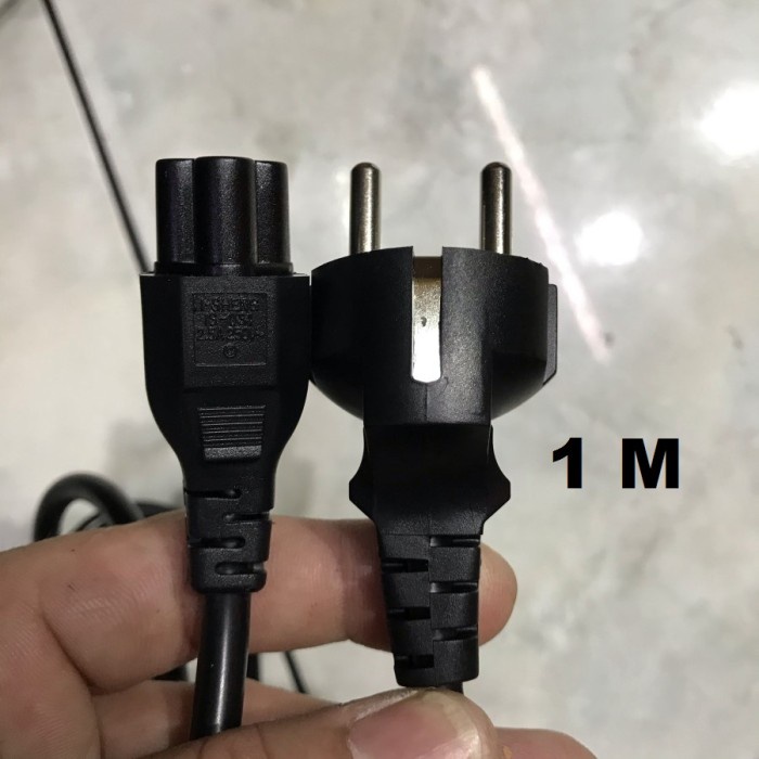 Kabel power original Adaptor Laptop semua Merk C5 Eu Plug 1M Original