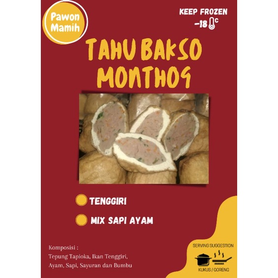 Jual Tahu Bakso Monthog By Pawon Mamih Shopee Indonesia