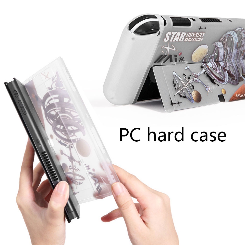 Hard Case Pelindung Penyimpanan Kartu OLED Tema Space Station Untuk Nintendo Switch