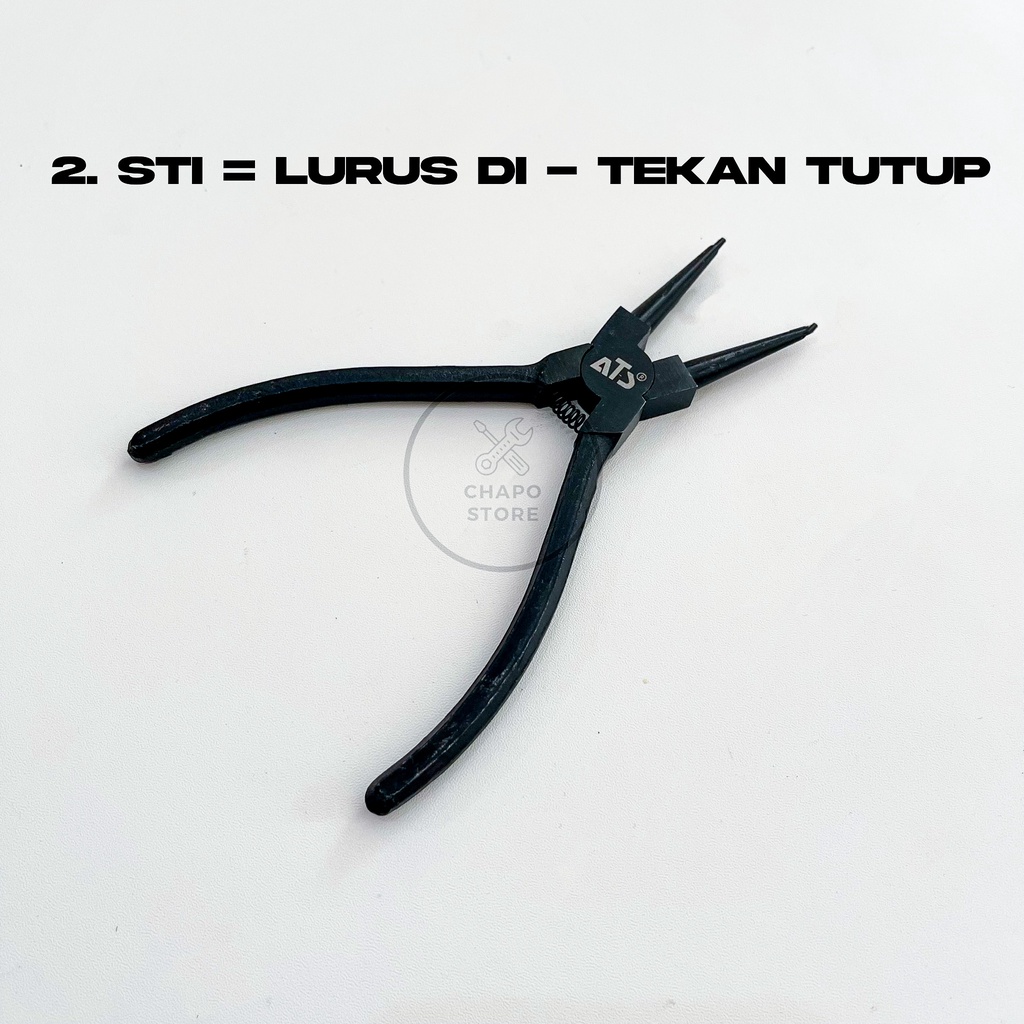 ATS tang snap ring STE STI BTE BTI circlip pliers tang ring per veer