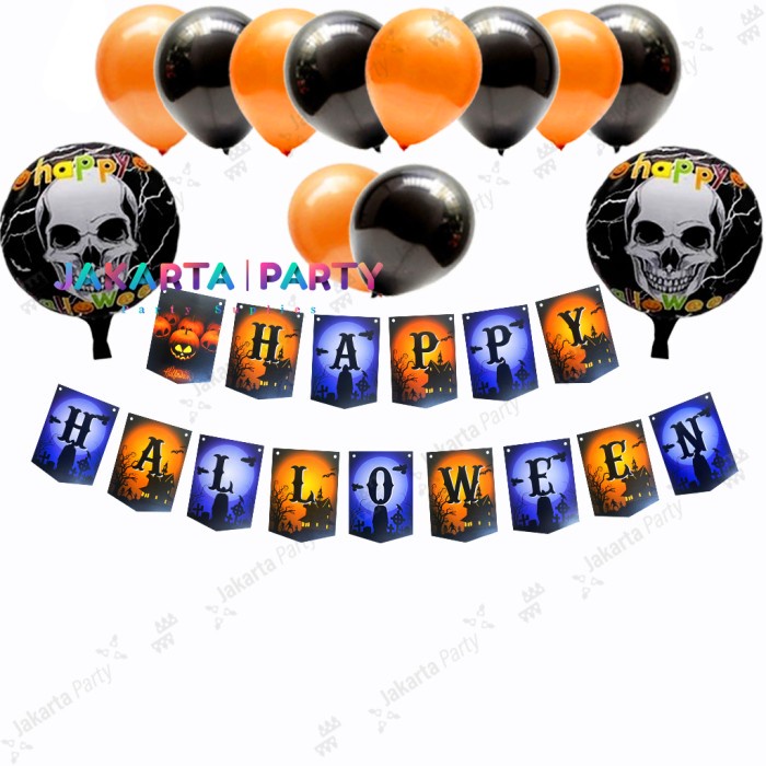 Paket Dekorasi Halloween #2 / Paket Set Balon Halloween