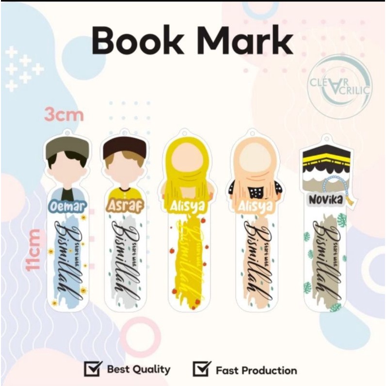

Bookmark Akrilik | Pembatas Buku Akrilik