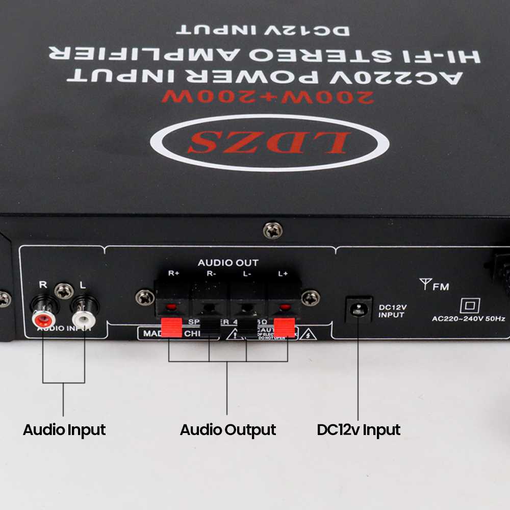 [ COD ] LDZS Audio Bluetooth Amplifier KTV Karaoke 400W - AK300BT