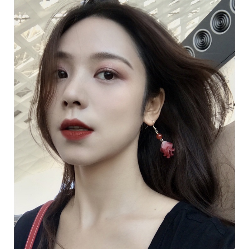 Anting Rumbai Desain Bunga Bahan Akrilik Gaya Korea Untuk Anak Perempuan