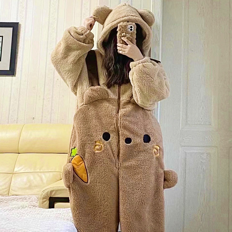 CARROT BEAR BAJU TIDUR KOSTUM DASTER PIYAMA ONESIE KIGURUMI