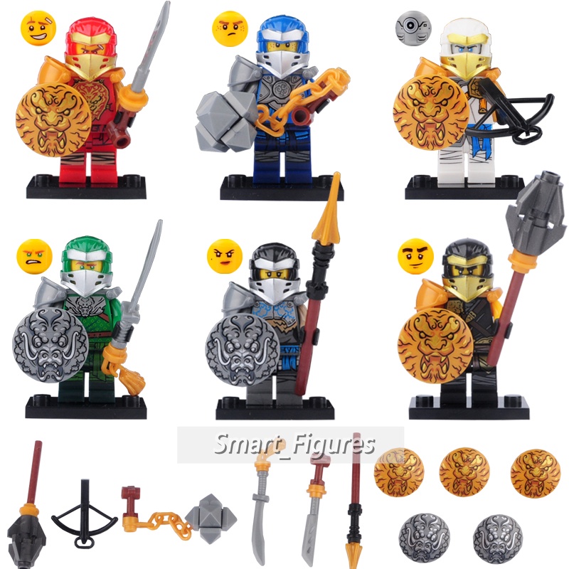 Zane Robort Minifigures Nya Cole Lloyd Jay Walker Kai Smith Ninjago Masters AA131-136