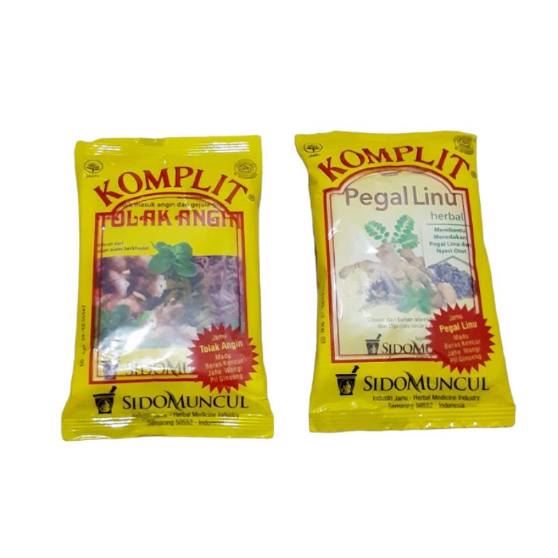 Jual Jamu Komplit Sidomuncul Tolak Angin Pegal Linu Sachet Shopee Indonesia 2249