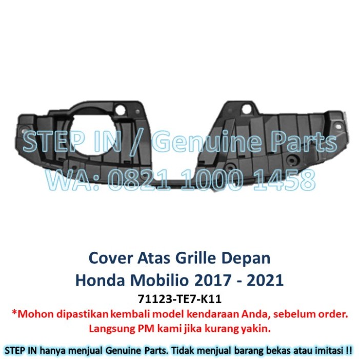 [COD] Cover Grille Upper Honda Mobilio Rs S E 2017 Tutup Grill Atas / Perlengkapan Variasi Mobil Mur