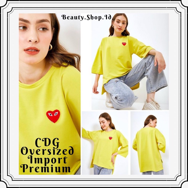 [IMPORT] Kaos Oversized CDGE - Kaos Siku Oversize A1