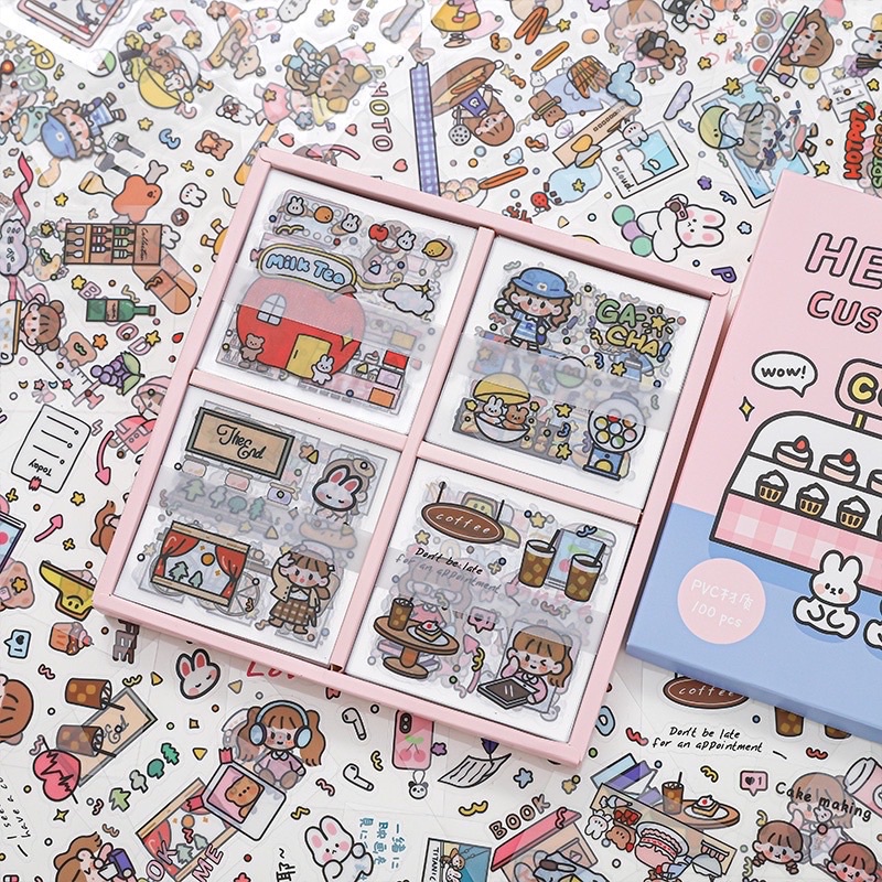 

[Tarras.Me] Sticker Hello Customer Stiker Per 5pcs