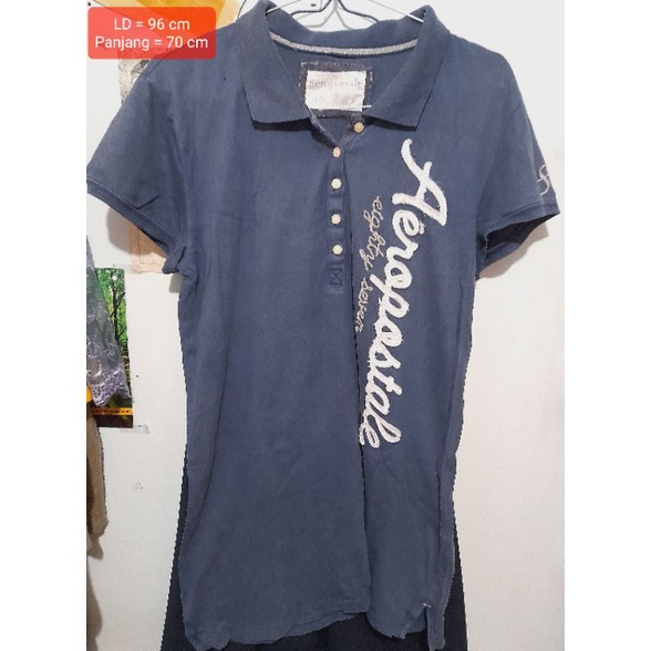 Preloved Atasan Kaos Cewek Navy Branded By Aeropostale
