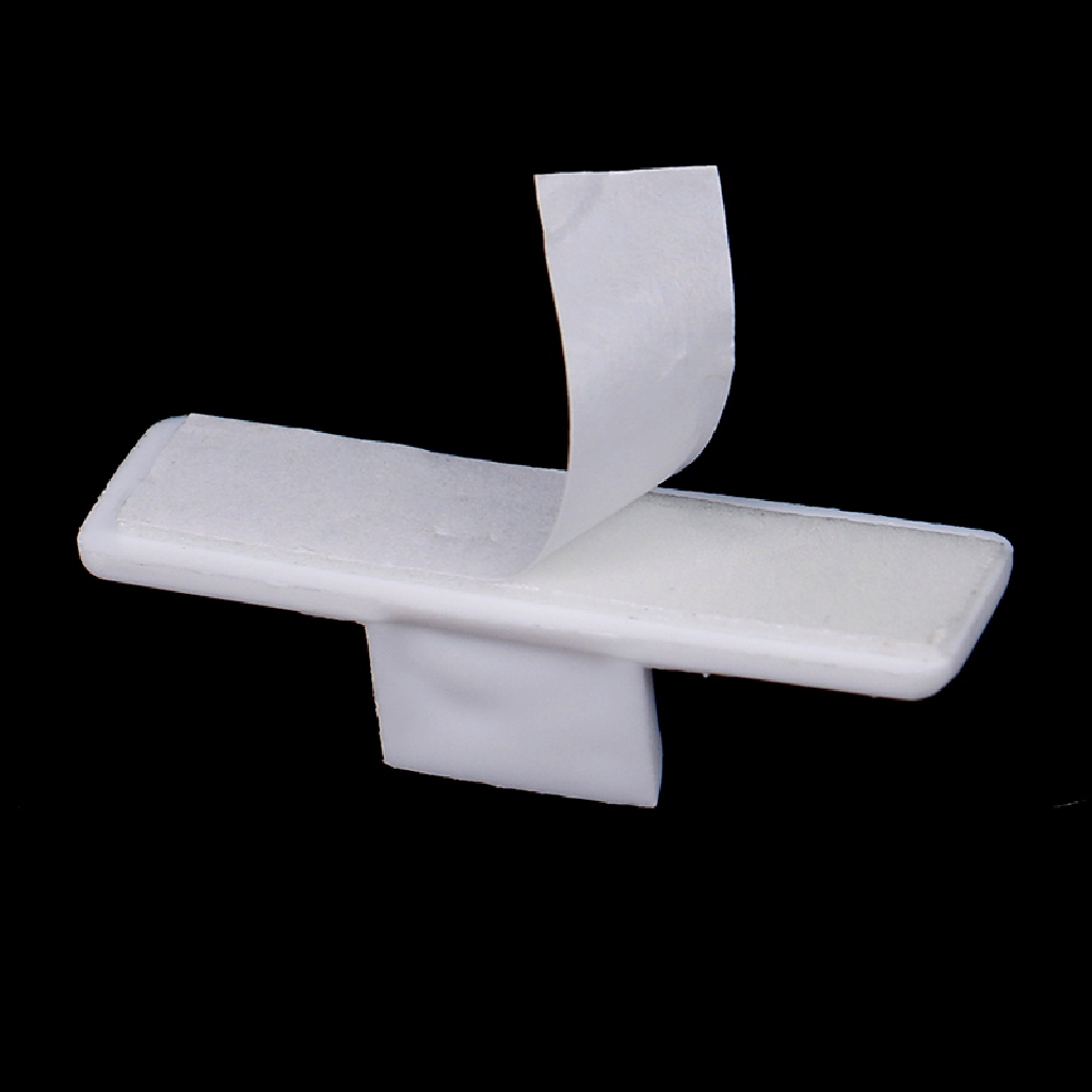 (lightoverflow2) 10pcs Klip Holder Pulpen / Pensil Dengan Perekat