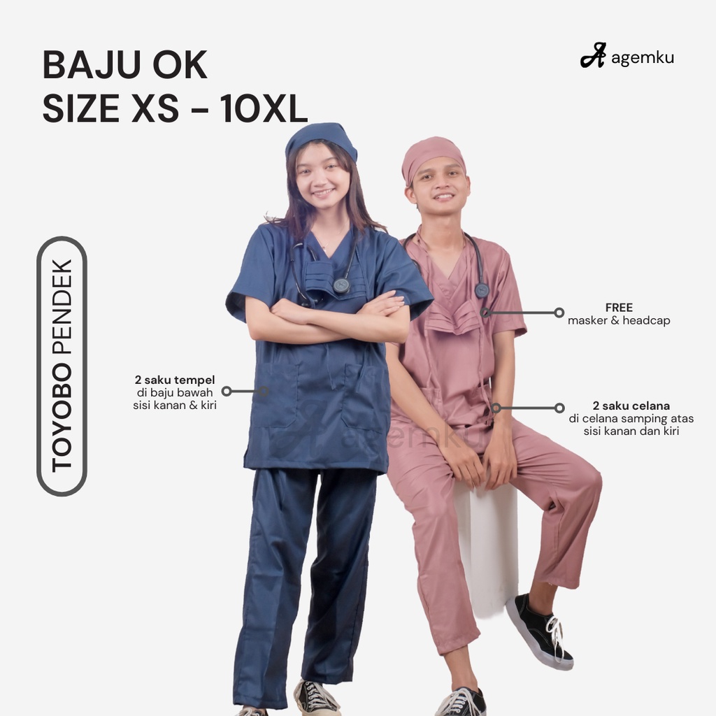 Jual Baju Jaga Lengan Pendek Toyobo Series Baju Jaga Baju Ok Baju