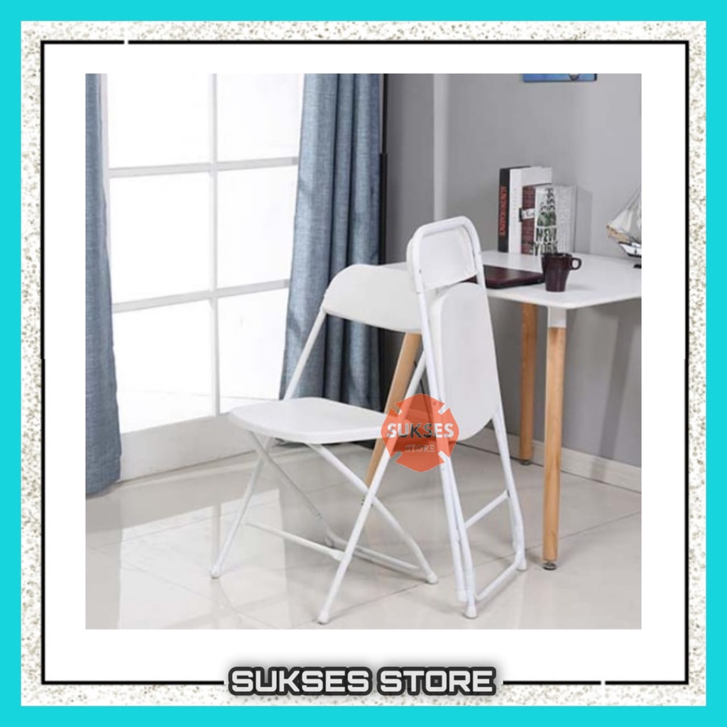KURSI LIPAT SANDAR - PUTIH / FOLDING CHAIR