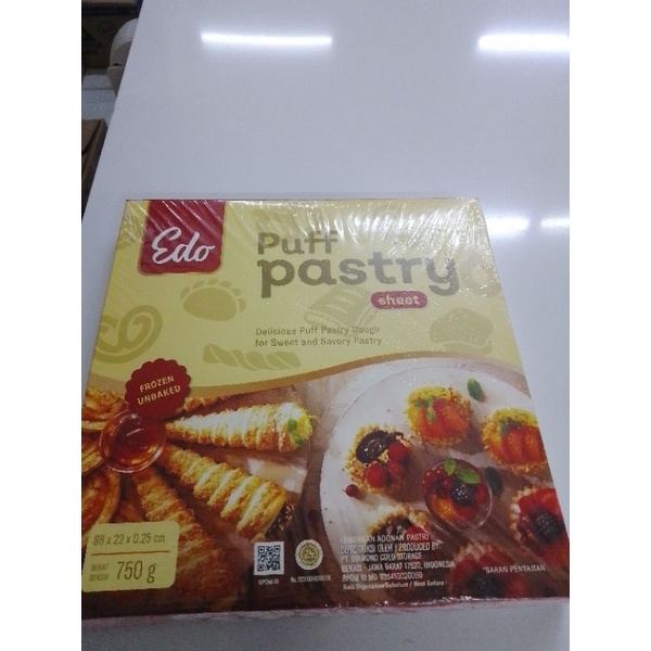 

Edo Puff Pastry 750g Bogor Frozen