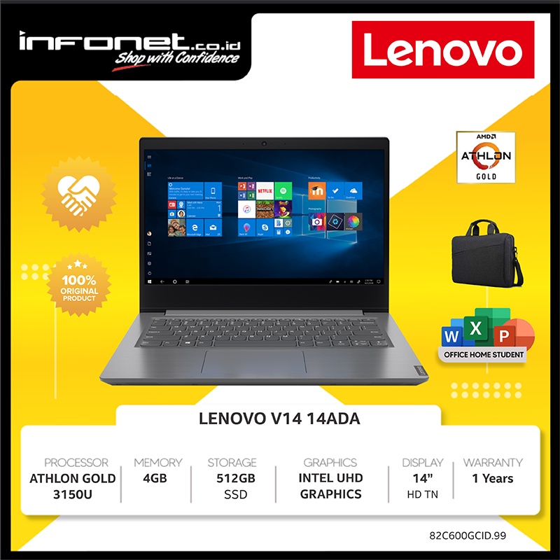 LENOVO V14 14ADA ATHLON GOLD 3150U 4GB 512GB 14 W10