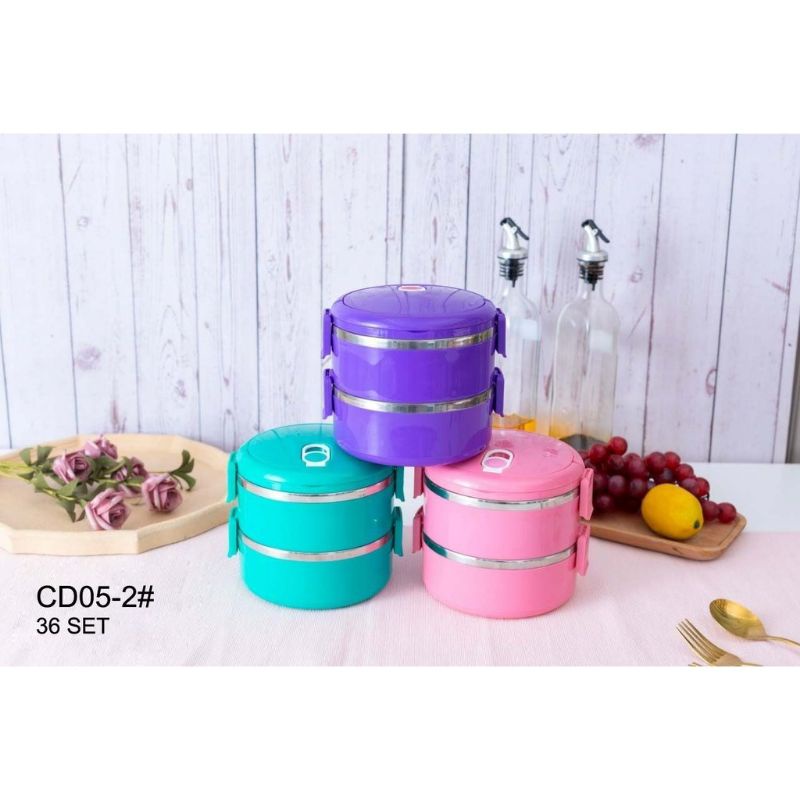 Rantang Nasi Kotak Makanan susun rantang bekal lunch box 2 susun