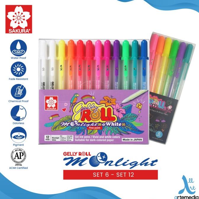 

[COD] Pulpen Warna Sakura Gelly Roll Moonlight Color Set Gel Pen Bolpen CUCI GUDANG Kode 573