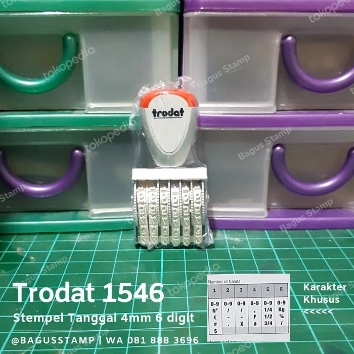 

Terlaris Stempel Angka Manual 6 Digit 4Mm Trodat 1546 Bergaransi