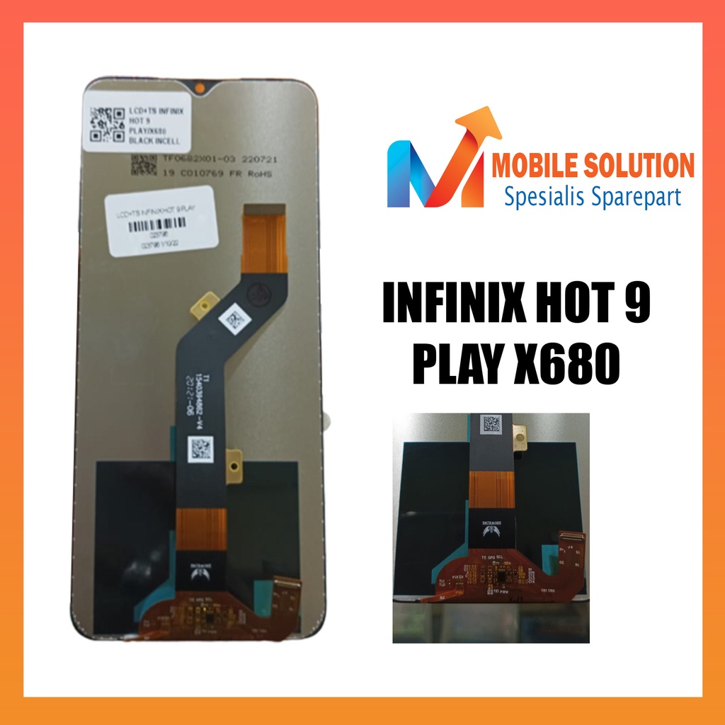 Grosir LCD INFINIX HOT 9 PLAY X680 GARANSI 1 bulan + packing / BUbbel