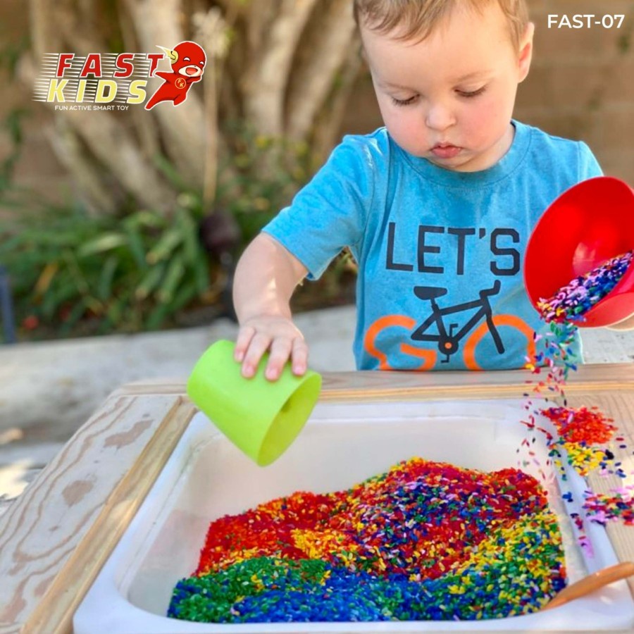 RICE COLOUR Mainan Anak Edukasi Motorik Rainbow Montessori Education