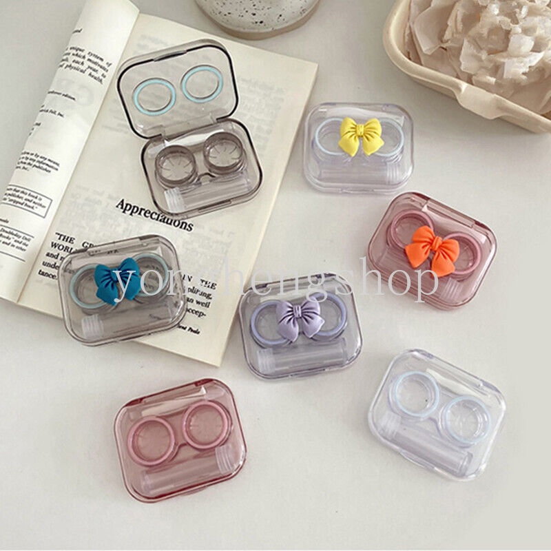 Kotak Penyimpanan Lensa Kontak Mini Portable Transparan Untuk Travel