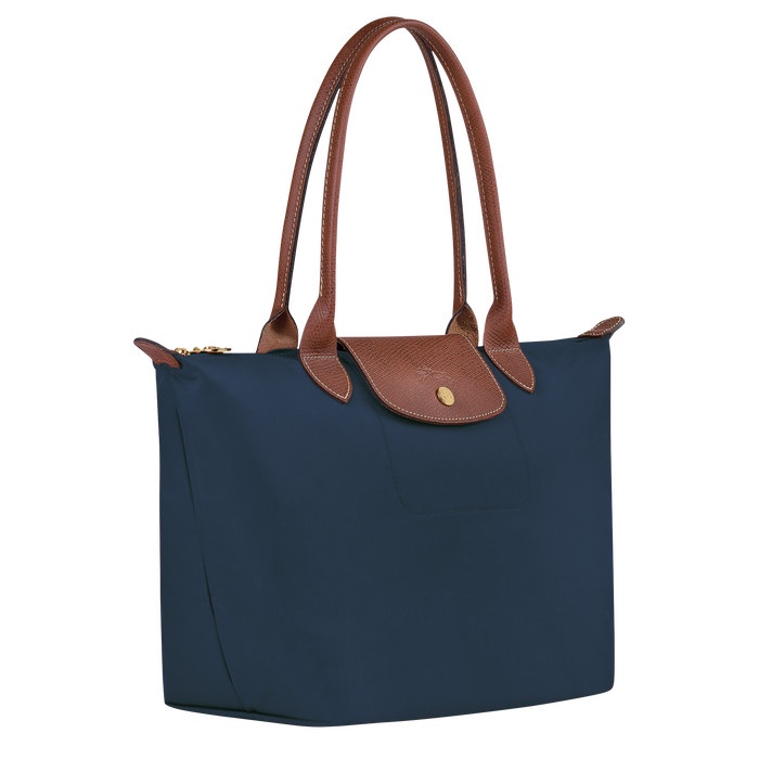 Le Pliage Small Long Handle Tote Bag Navy (28x26.5x15.5) 100% Original