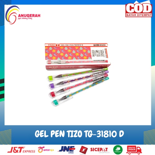 

BOLPOIN GEL PEN TIZO TG-31810 D HITAM