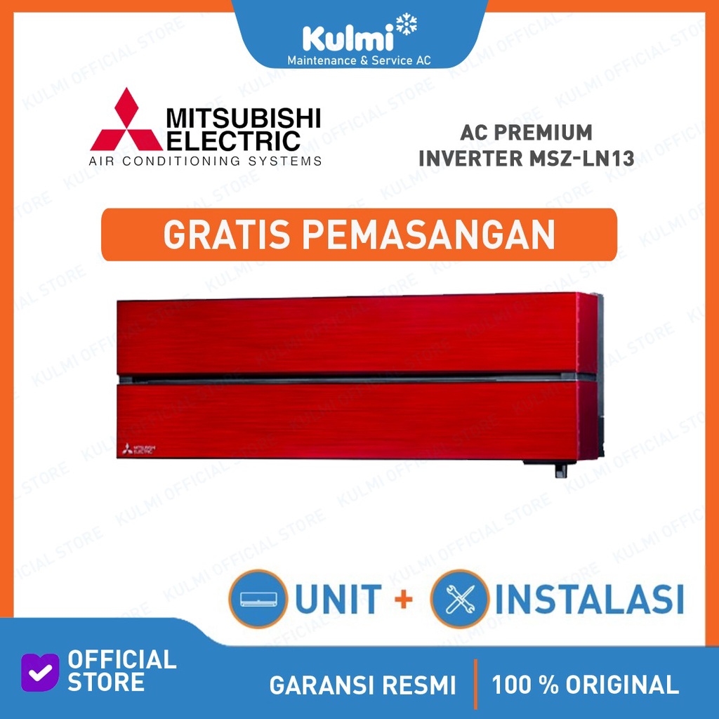 AC Mitsubishi MSZ-LN13VF 1,5pk + Pasang AC Mitsubishi 1,5pk MSZ LN 13 VF 1,5 pk LN Series Ac Split