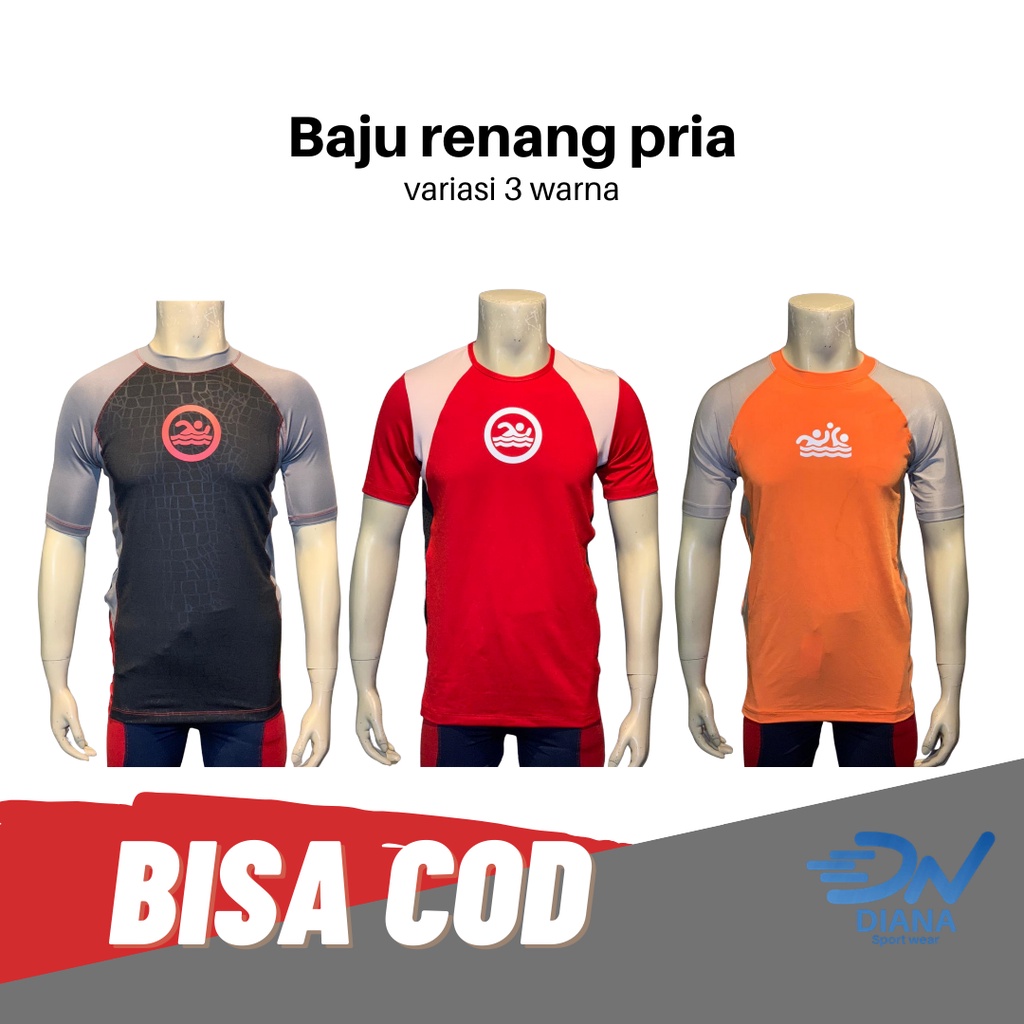 Atasan renang | atasan renang pria | atasan renang pria jumbo | atasan renang pria jumbo tangan pend